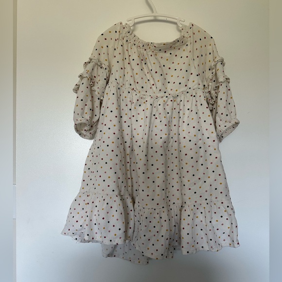5/$10 Old Navy- Polka-Dot Ruffle-Tiered Crepe Dress for Toddler Girls 5T - Picture 6 of 8